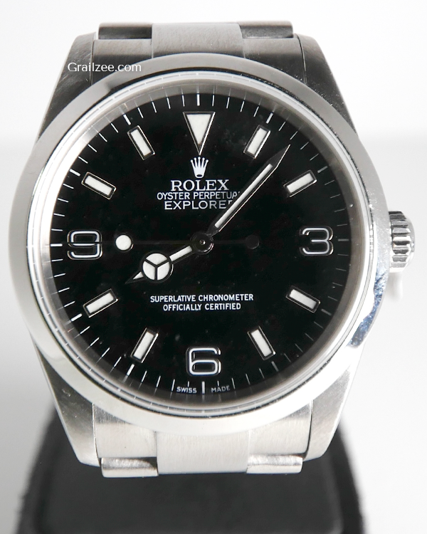 2002 Rolex Explorer 36MM Black Dial Steel Bracelet (114270)