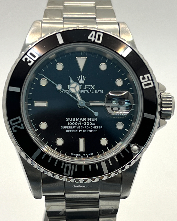 Rolex Submariner Date 40MM Black Dial Steel Bracelet (16610)