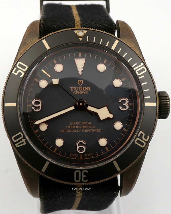 2019 Tudor Black Bay Bronze 43MM Grey Dial Textile Strap (79250BA)