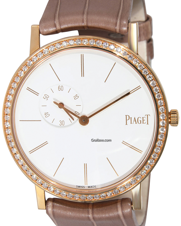 Piaget Altiplano Origin 34MM White Dial Leather Strap (GOA39107)