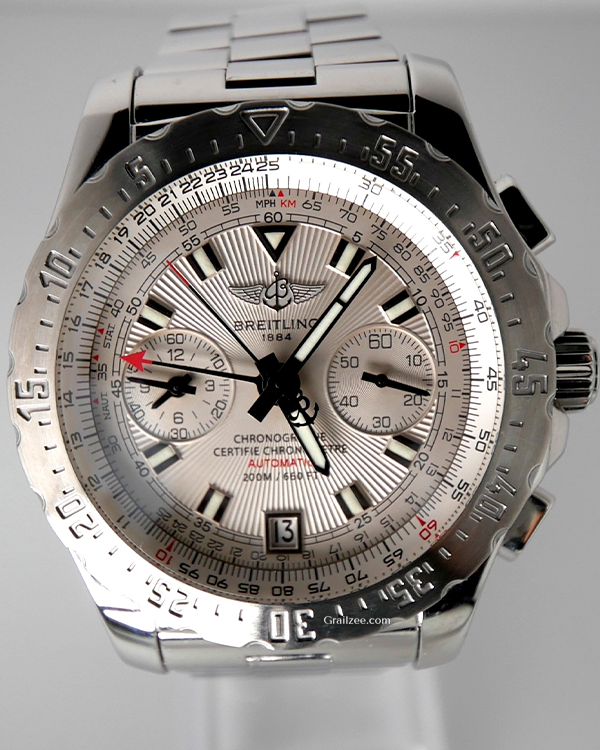 Breitling Skyracer 43MM Silver Dial Steel Bracelet (A27362)