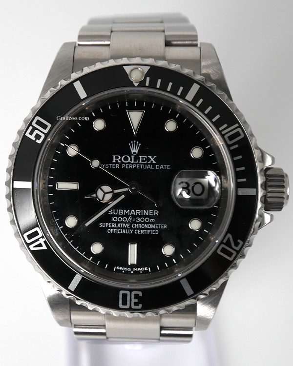 2009 Rolex Submariner Date 40MM Black Dial Steel Bracelet (16610)