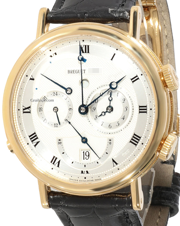 Breguet Le Reveil du Tsar Classique 39MM Silver Dial Leather Strap (5707)