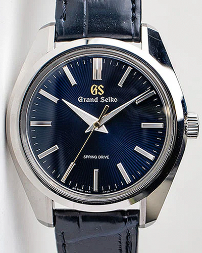 2022 Grand Seiko Heritage "44GS 55th Anniversary Limited Edition" 40MM Steel Blue Dial Leather Strap (SBGY009)