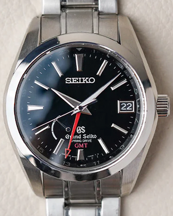 2012 Grand Seiko Automatic GMT 41MM Black Dial Steel Bracelet (SBGE011)