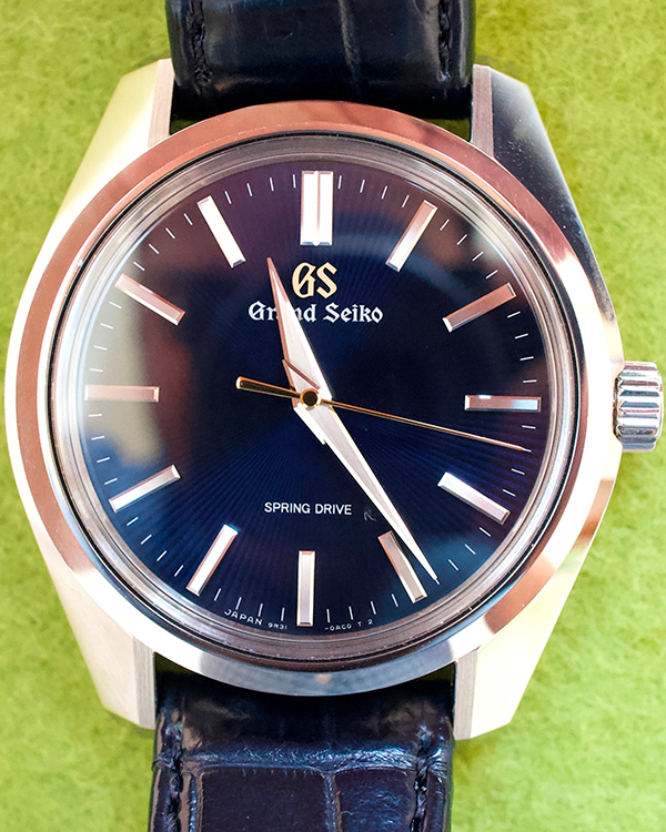 2023 Grand Seiko Heritage "44GS 55th Anniversary Limited Edition" 40MM Steel Blue Dial Leather Strap (SBGY009)