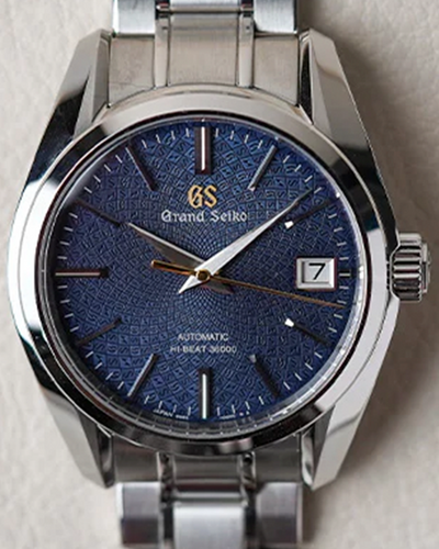 2018 Grand Seiko Hi-Beat "Whirpool" L.E. 39.5MM Blue Dial Steel Bracelet (SBGH267)