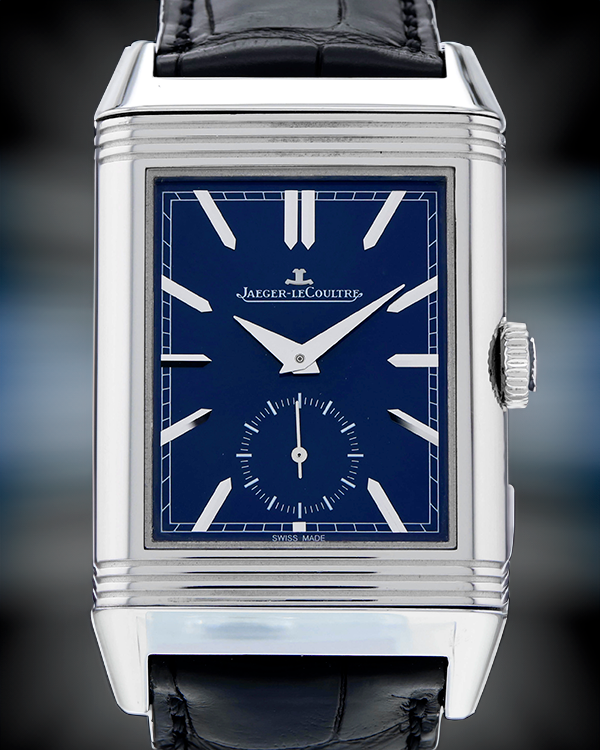 Jaeger-LeCoultre Reverso Duoface 47x28.3MM Blue Dial Leather Strap (Q3988482)