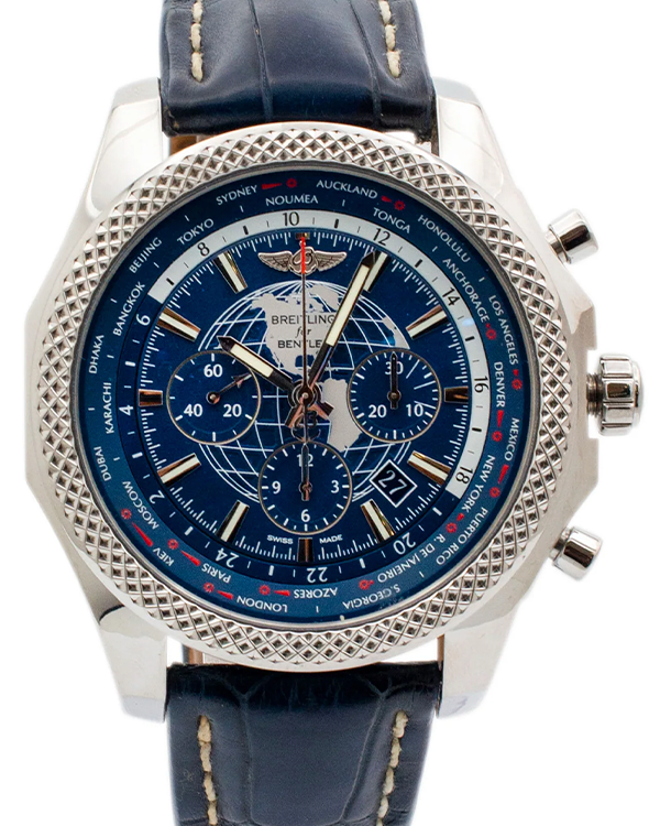 Breitling Bentley B05 Unitime GMT 49MM Blue Dial Leather Strap (AB0521)