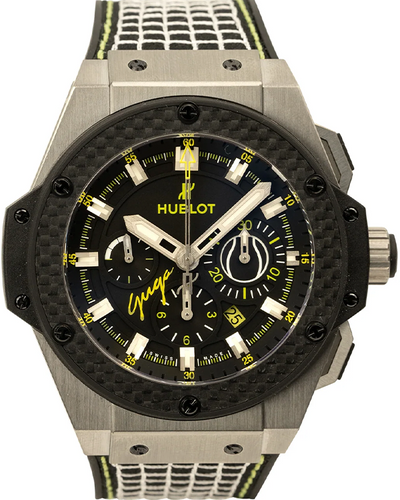 Hublot King Power Guga L.E. 48MM Black Dial Textile/Rubber Strap (703.NQ.1129.NR.GUG13)