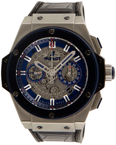 Hublot King Power L.E. 48MM Skeleton Dial Leather Strap (701.NQ.0137.GR.SPO14)