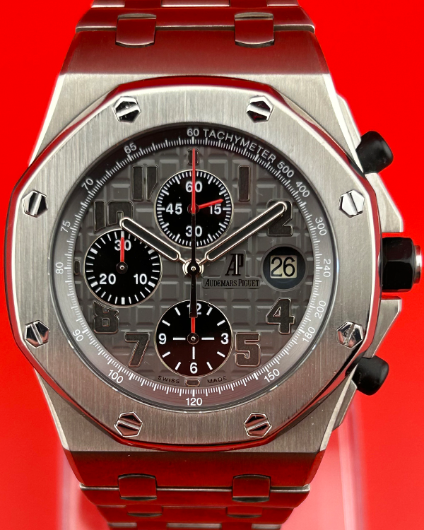 2010 Audemars Piguet Royal Oak Offshore Titanium Anthracite Bracelet Grey Dial (26170TI)