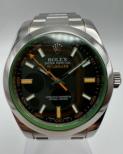 2008 (V Serial) Rolex Milgauss 40MM Black Dial Oyster Bracelet (116400GV)