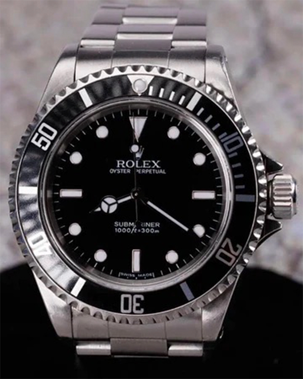 Rolex Submariner No-Date 40MM Black Dial Steel Bracelet (14060)