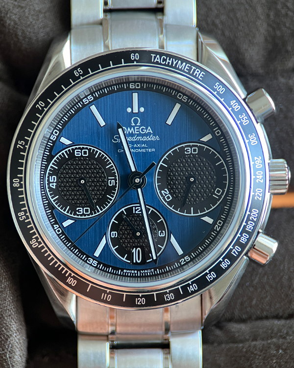 Omega Speedmaster Racing 40MM Blue Dial Steel Bracelet (326.30.40.50.03.001)