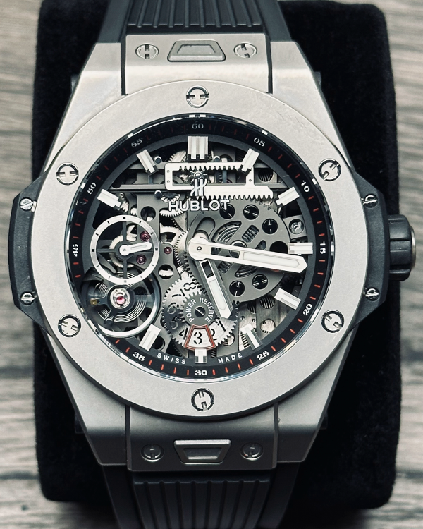 Hublot Big Bang Meca-10 45MM Skeleton Dial Rubber Strap (414.NI.1123.RX)