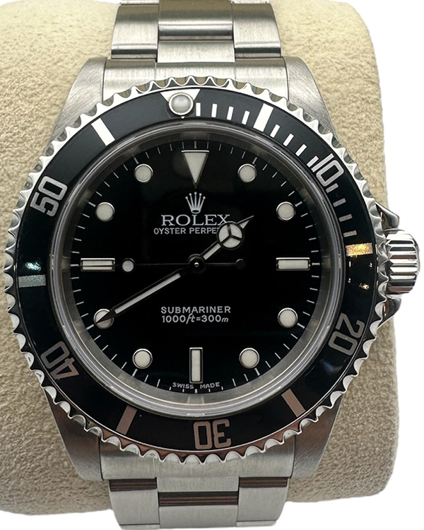 1991 Rolex Submariner No Date 40MM Black Dial Oyster Bracelet (14060M)