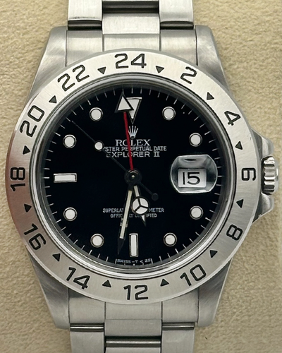 1991 Rolex Explorer II 40MM Black Dial Oyster Bracelet (16570)