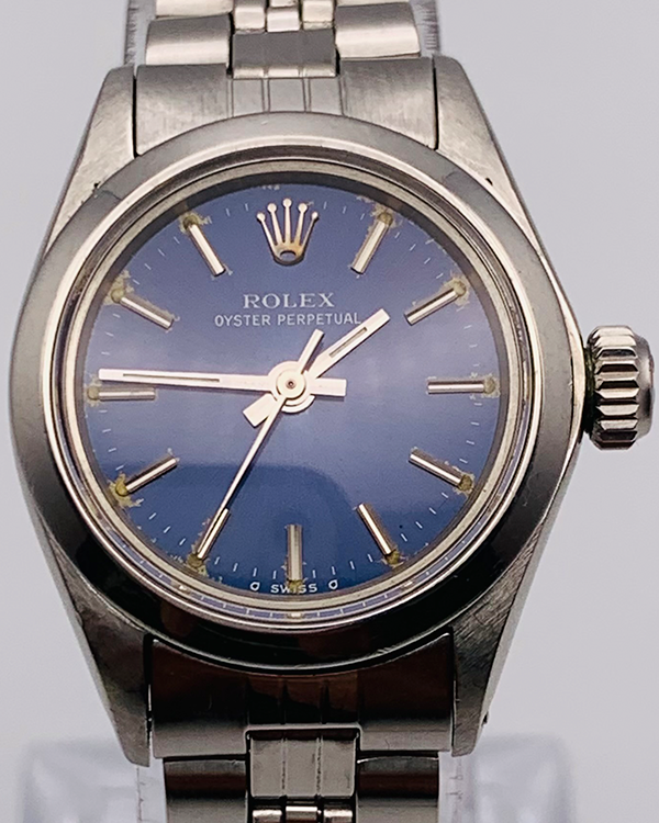 Rolex Oyster Perpetual 24MM Blue Dial Jubilee Bracelet (6718)