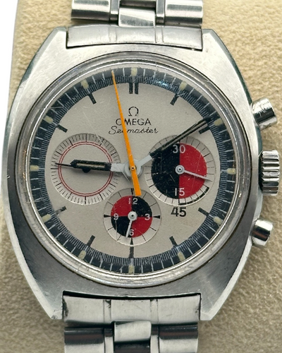 Omega Seamaster "Soccer Timer" 38MM White Dial Steel Bracelet (145.016)