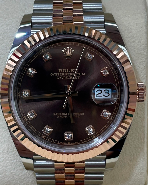 Rolex Datejust 41MM Chocolate Dial Two-Tone Jubilee Bracelet (126331)