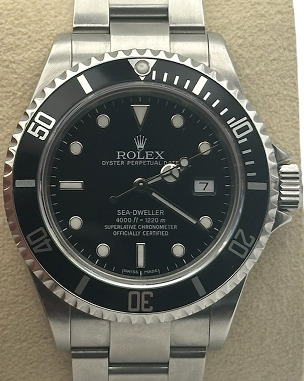 2006 Rolex Sea-Dweller 4000 40MM Black Dial Oyster Bracelet (16600)