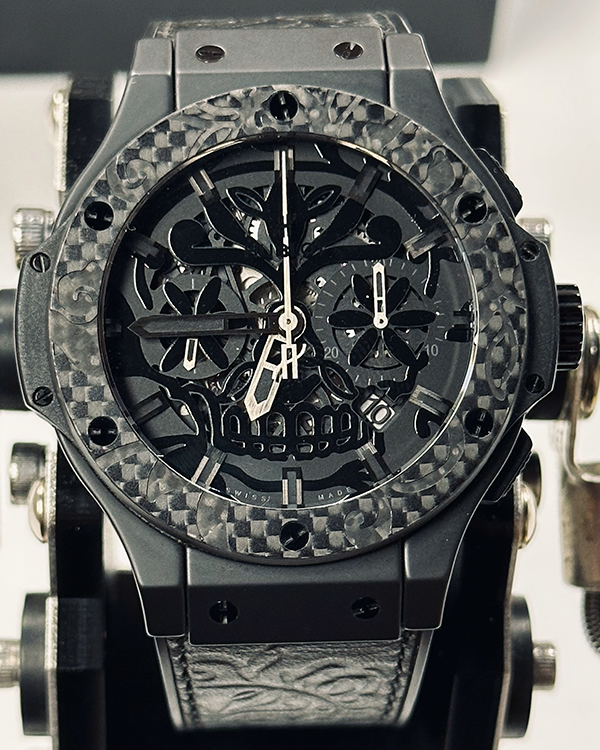 Hublot Big Bang Aero Bang Sugar Skull L.E. 44MM Skeleton Dial Leather Strap (311.CQ.1110.VR.FDK15)