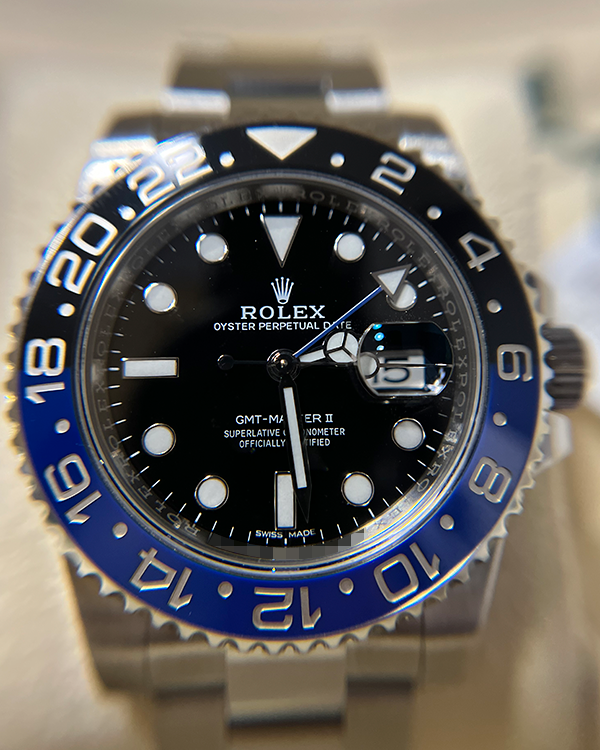 2016 Rolex GMT-Master II "Batman" 40MM Black Dial Oyster Bracelet (116710BLNR)