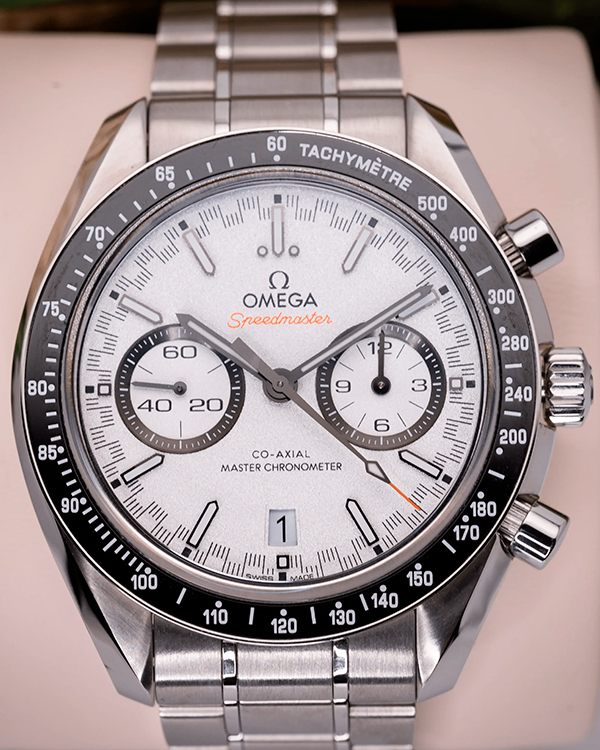 2022 Omega Speedmaster Racing 44.25MM White Dial Steel Bracelet (329.30.44.51.04.001)