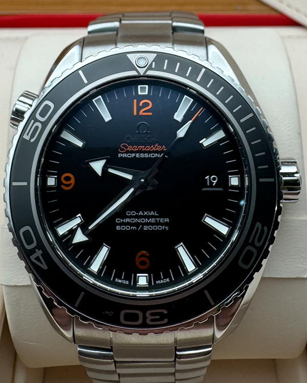 2015 Omega Seamaster Planet Ocean 600M 45.5MM Black Dial Steel Bracelet (232.30.46.21.01.003)