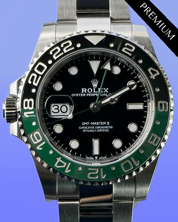 2024 Rolex GMT-Master II "Sprite" 40MM Black Dial Oyster Bracelet (126720VTNR)