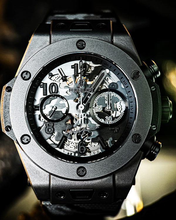 2020 Hublot Big Bang Unico "Yohji Yamamoto" L.E. 45MM Grey Camouflage Dial Rubber Strap (411.CI.0110.RX.YOY20)