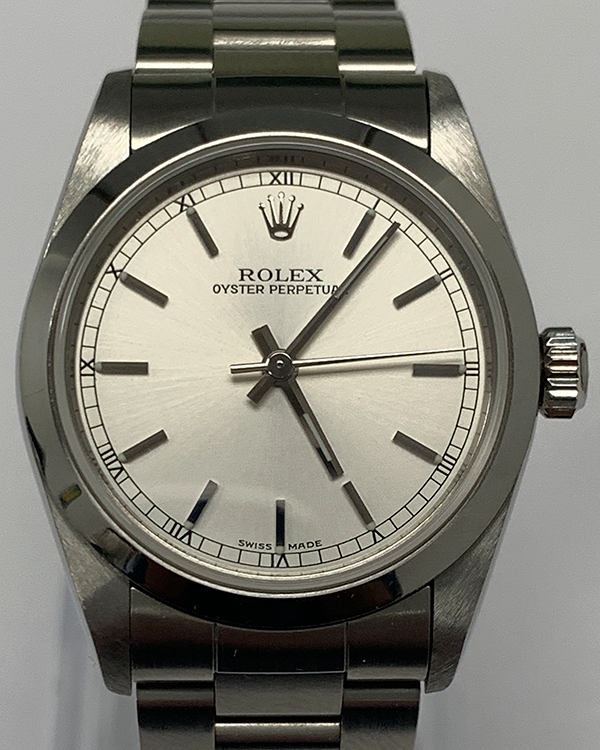 Rolex Oyster Perpetual 31MM Silver Dial Oyster Bracelet (77080)