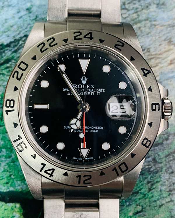 2003 Rolex Explorer II 40MM Black Dial Oyster Bracelet (16570)