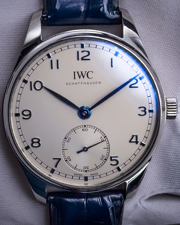 2023 IWC Schaffhausen Portugieser Automatic 40.4MM Silver Dial Leather Strap (IW358304)