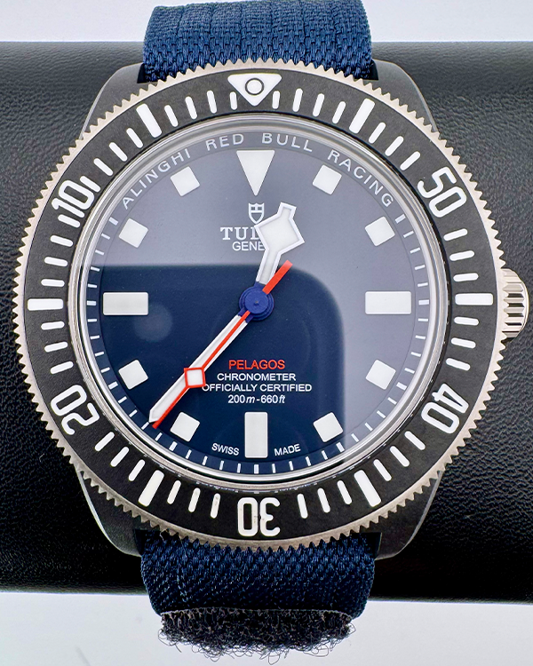 No Reserve - 2024 Tudor Pelagos FXD "Alinghi Red Bull Racing" 42MM Blue Dial Textile Strap (25707KN)