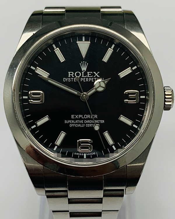 Rolex Explorer 39MM Black Dial Steel Bracelet (214270)