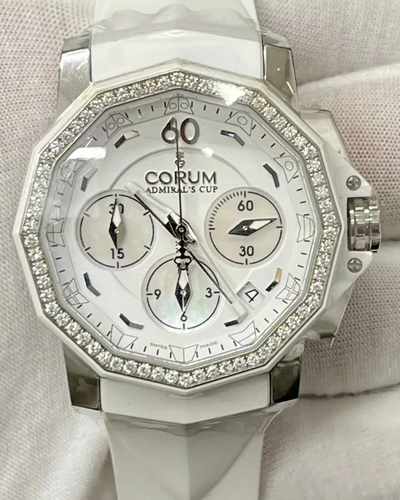 Corum Admiral's Cup Legend 40MM White Dial Rubber Strap (A984/01022)