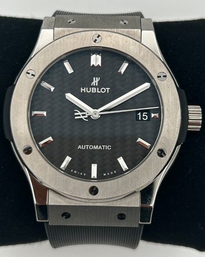 Hublot Classic Fusion 45MM Carbon Fiber Dial Rubber Strap (511.NX.1771.RX.PLP16)