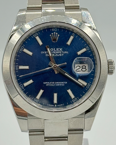 Rolex Datejust 41MM Blue Dial Oyster Bracelet (126300)