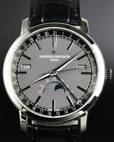 Vacheron Constantin Traditionnelle 41MM Grey Dial Leather Strap (4010T/000GB)