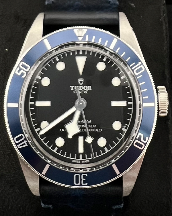 No Reserve - 2023 Tudor Black Bay 41MM Black Dial Leather Strap (79230B)