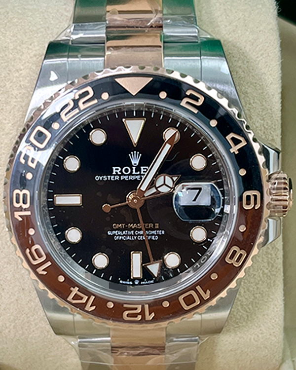 2020 Rolex GMT-Master II "Rootbeer" 40MM Black Dial Two-Tone Oyster Bracelet (126711CHNR)