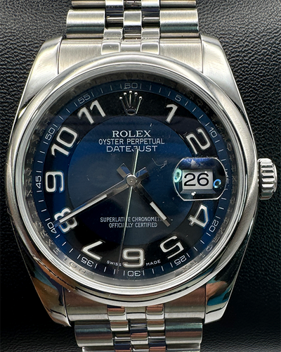 2012 Rolex Datejust 36MM Blue Dial Jubilee Bracelet (116200)