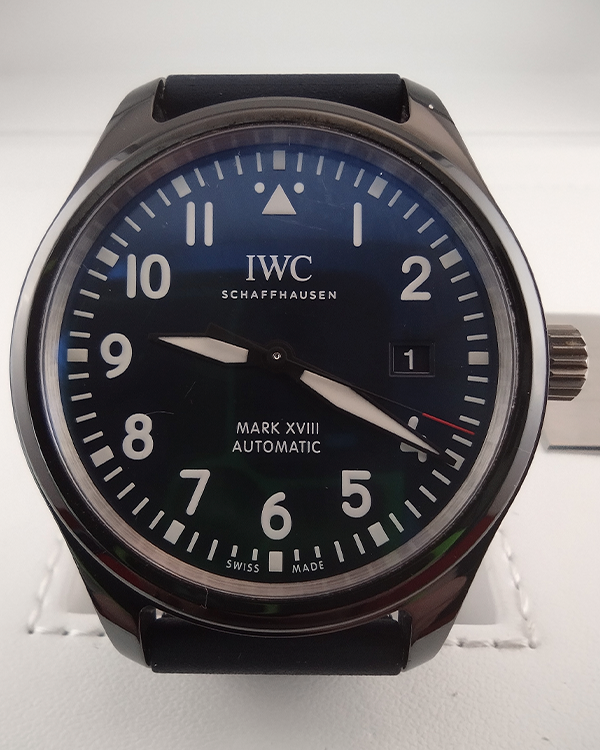 2019 IWC Pilot’s Watch Mark XVIII Edition "Laureus Sport for Good Foundation" 41MM Blue Dial Rubber Strap (IW324703)