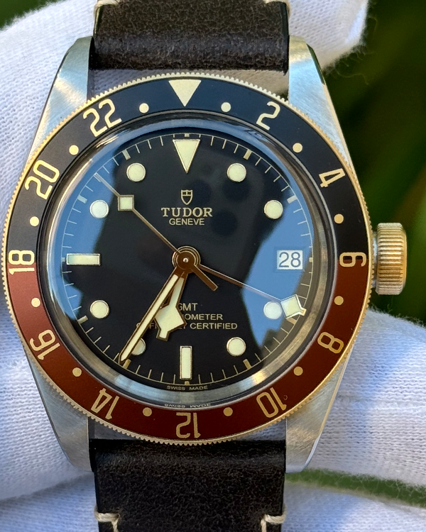 2023 Tudor Black Bay GMT S&G "Rootbeer" 41MM Black Dial Leather Strap (79833MN)