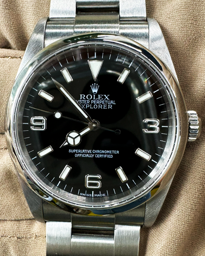 Rolex Explorer 36MM Black Dial Oyster Steel Bracelet (114270)