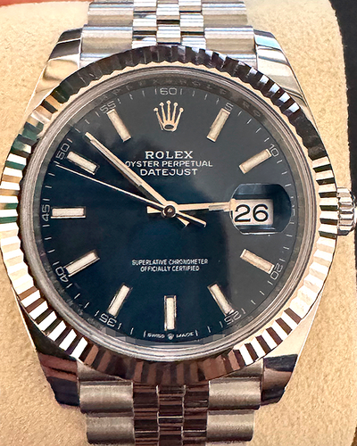 2024 Rolex Datejust 41MM Blue Dial Jubilee Bracelet (126334)