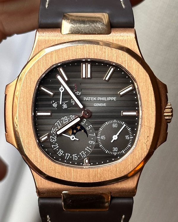 2010 Patek Phillippe Nautilus 40MM Rose Gold Brown Dial (5712)