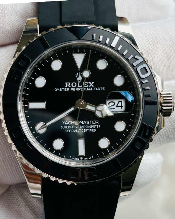 2020 Rolex Yacht-Master 42MM Black Dial Oysterflex Strap (226659)